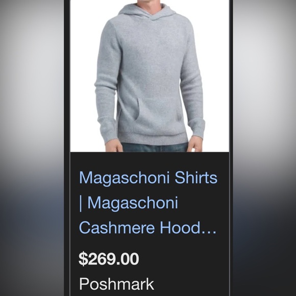 Magaschoni Beige Hooded 100% Cashmere Sweater - Picture 3 of 3